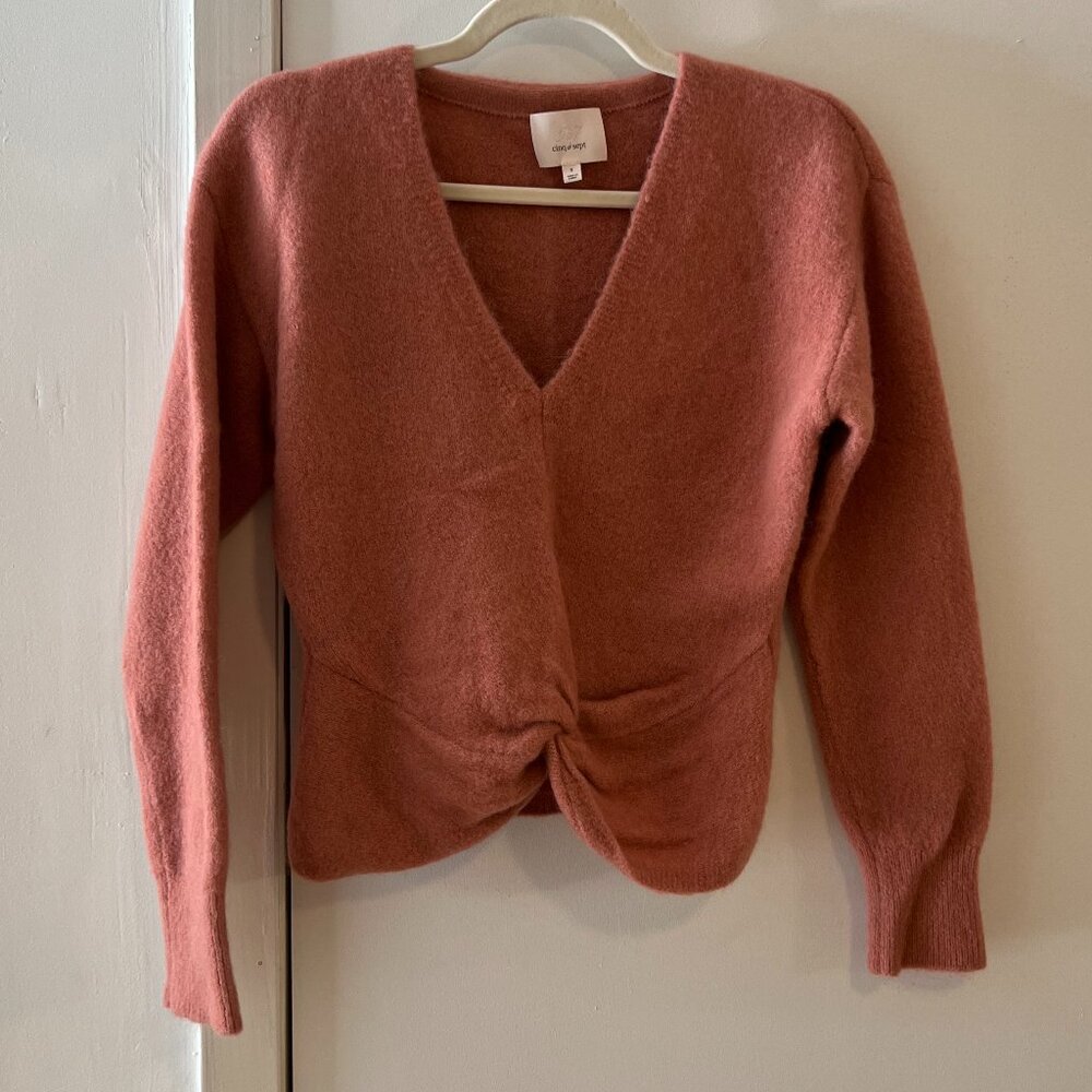 Women's Cinq a Sept Casual Pink Wool Sweater - Size Small